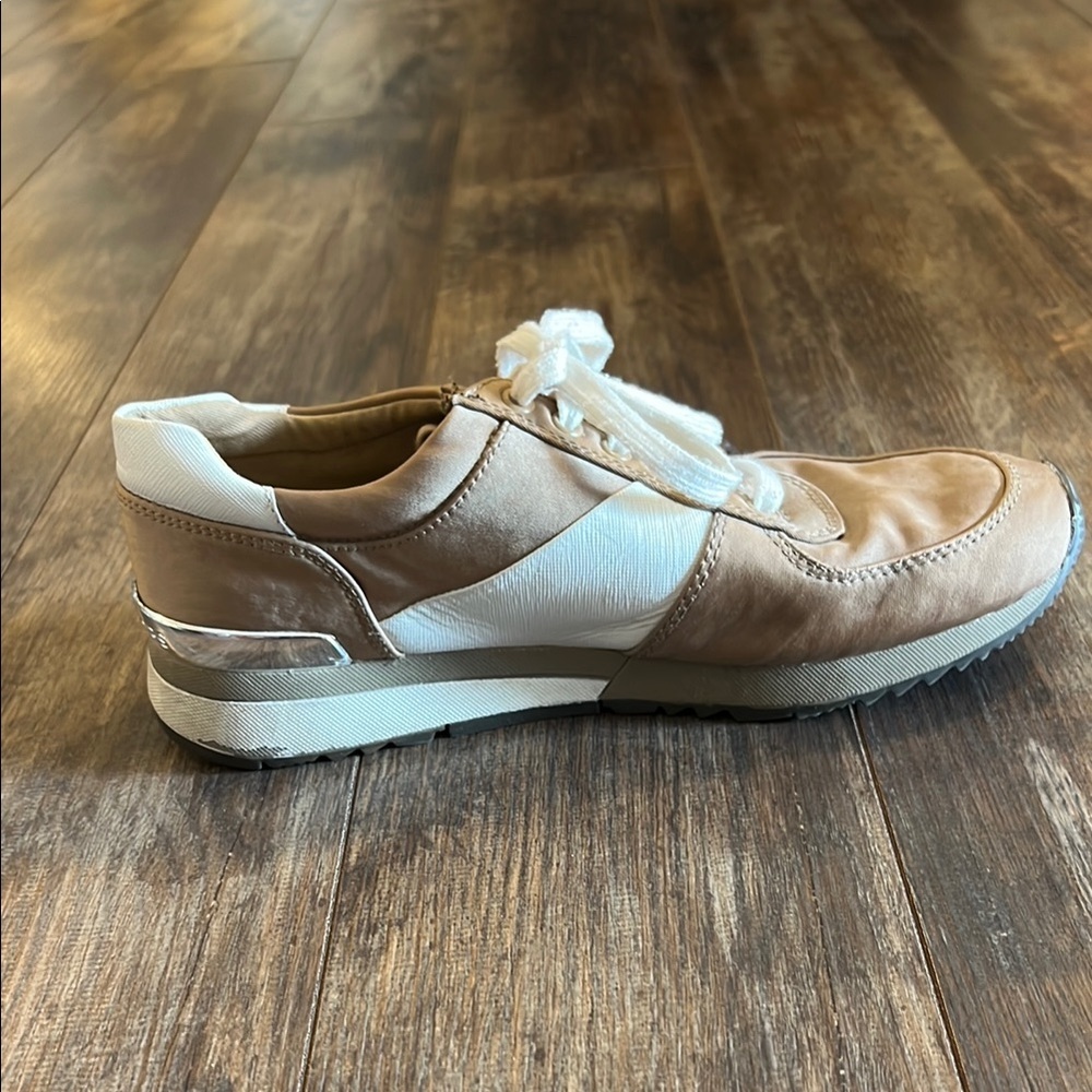 Michael Kors White and Brown Casual Sneakers - Picture 7 of 10